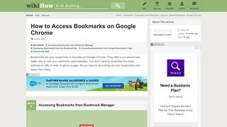 3 Ways to Access Bookmarks on Google Chrome - wikiHow