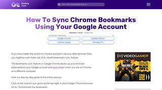How To Sync Chrome Bookmarks Using Your Google Account