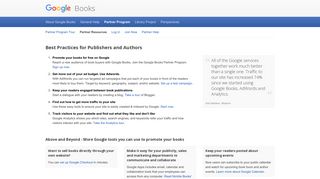Partner Resources – Google Books