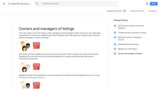 Owners and managers of listings - Google My Business Help