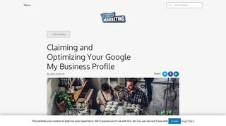 Claiming and Optimizing Your Google My Business Profile