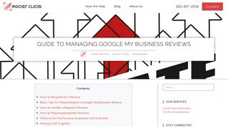 Guide to Managing Google My Business Reviews | Rocket Clicks