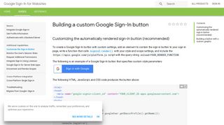Building a custom Google Sign-In button | Google Sign-In for Websites ...