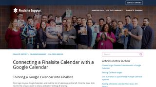 Connecting a Finalsite Calendar with a Google Calendar – Finalsite ...