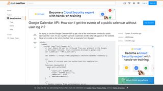 Google Calendar API: How can I get the events of a public calendar ...