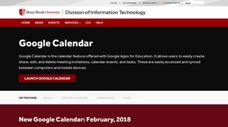 Google Calendar | Division of Information Technology