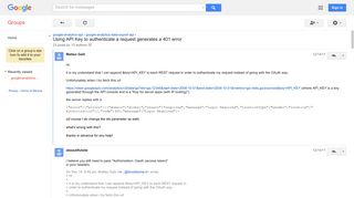 Using API Key to authenticate a request generates a ... - Google Groups