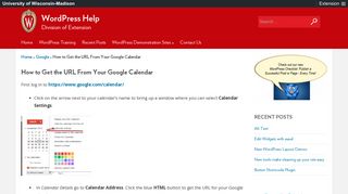 How to Get the URL From Your Google Calendar – WordPress Help