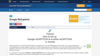 J3.x:Google ReCaptcha - Joomla! Documentation