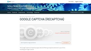 Add Google Captcha (reCaptcha) to WordPress - WP Engine