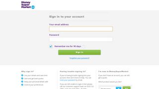 My Account - moneysupermarket UK - Sign In
