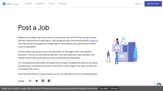 Post a Job | Hire by Google