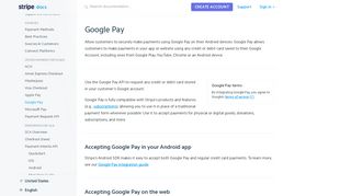 Google Pay | Stripe Payments