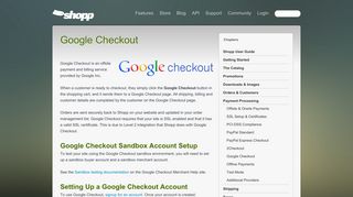 Google Checkout - Documentation » Documentation — The Official ...