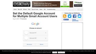 Set the Default Google Account for Multiple Gmail Account Users