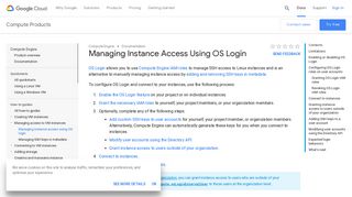 Managing Instance Access Using OS Login - Google Cloud