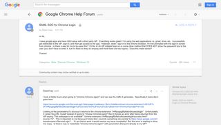 SAML SSO for Chrome Login - Google Product Forums