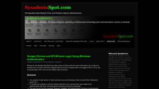 Google Chrome and NTLM Auto Login Using Windows Authentication ...
