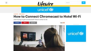 How to Connect Chromecast To Hotel Wi-Fi - Lifewire