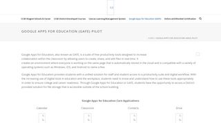 Google Apps for Education (GAFE) Pilot – ILE