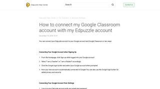 How to connect my Google Classroom account with my Edpuzzle ...