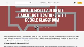 How To Easily Automate Parent Notifications With Google Classroom ...