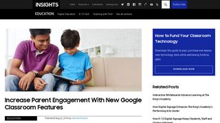 Increase Parent Engagement With New Google Classroom Features