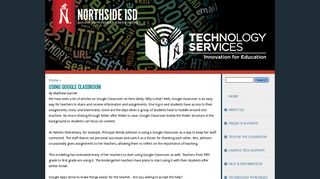 Using Google Classroom | Technology Services - Nisd