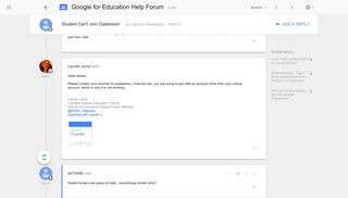 Student Can't Join Classroom - Google Product Forums