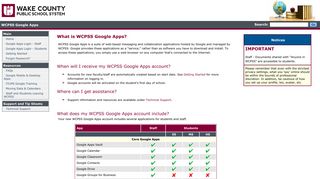 WCPSS Google Apps