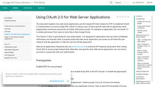 Using OAuth 2.0 for Web Server Applications | API Client Library for ...