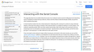 Interacting with the Serial Console | Compute Engine ... - Google Cloud