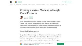 Creating a Virtual Machine in Google Cloud Platform - Medium