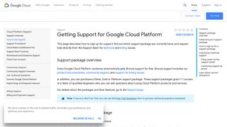 Support - Google Cloud