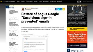 Beware of bogus Google 