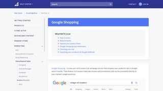 Google Shopping - Bigcommerce Support