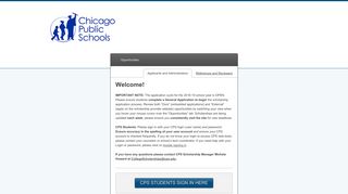 Sign In - Chicago Public Schools Scholarships - CPS Academic Works
