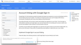 Account linking with Google Sign-In | Actions on Google | Google ...