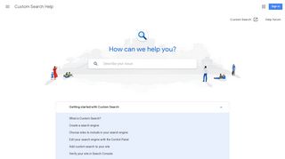 Custom Search Help - Google Support