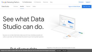 Data Visualization Dashboards - Google Data Studio