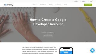 How to Create a Google Developer Account - Attendify