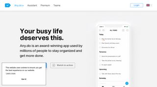 Any.do: To do list app with Calendar, Planner & Reminders
