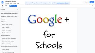 Google+ for Schools - Google Docs & Spreadsheets