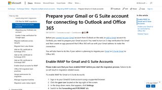 Prepare your Gmail or G Suite account for connecting ... - Microsoft Docs