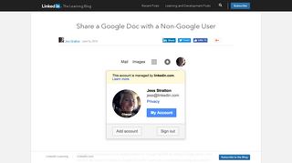 Share a Google Doc with a Non-Google User - LinkedIn Learning