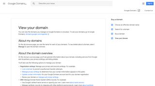 View your domain - Google Domains Help - Google Support