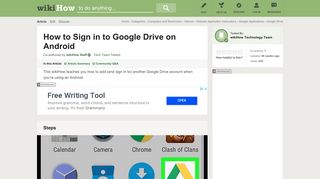 How to Sign in to Google Drive on Android: 8 Steps (with Pictures)