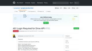 401 Login Required for Drive API · Issue #700 · googleapis/google-api ...