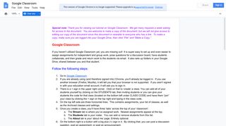 Google Classroom - Google Docs & Spreadsheets