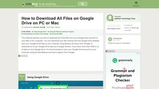 3 Ways to Download All Files on Google Drive on PC or Mac